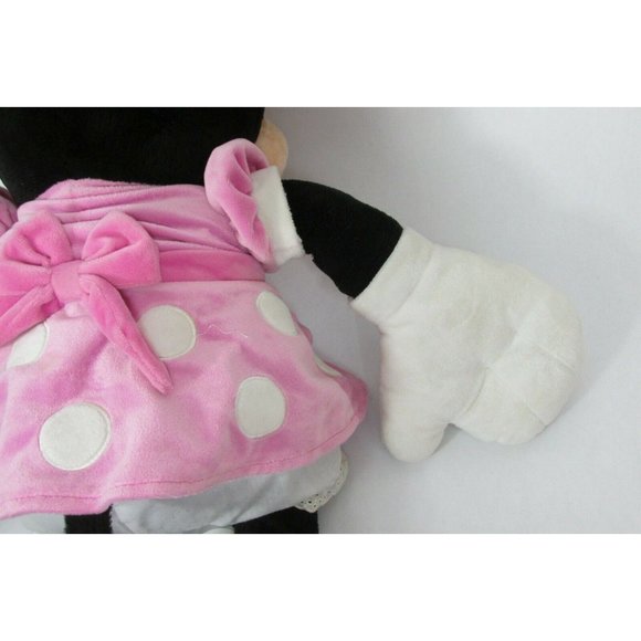 MINNIE MOUSE 28" HUGE Disney StoreCharacter Plush Stuffed Toy Pink Dress - Picture 9 of 12